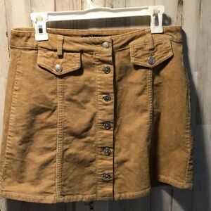 Tan corduroy skirt by hot kiss size 11